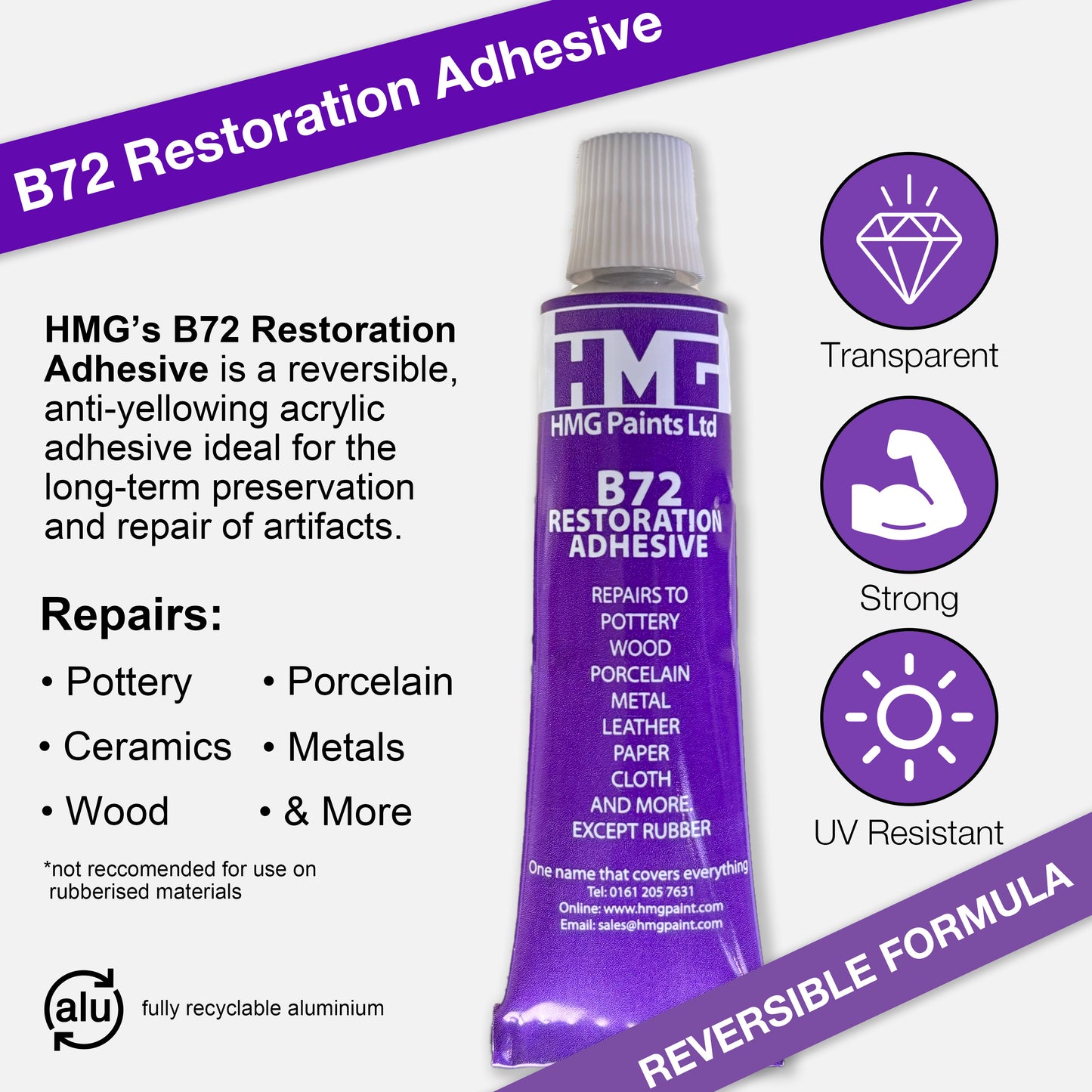 HMG B72 Restaurationsklebstoff