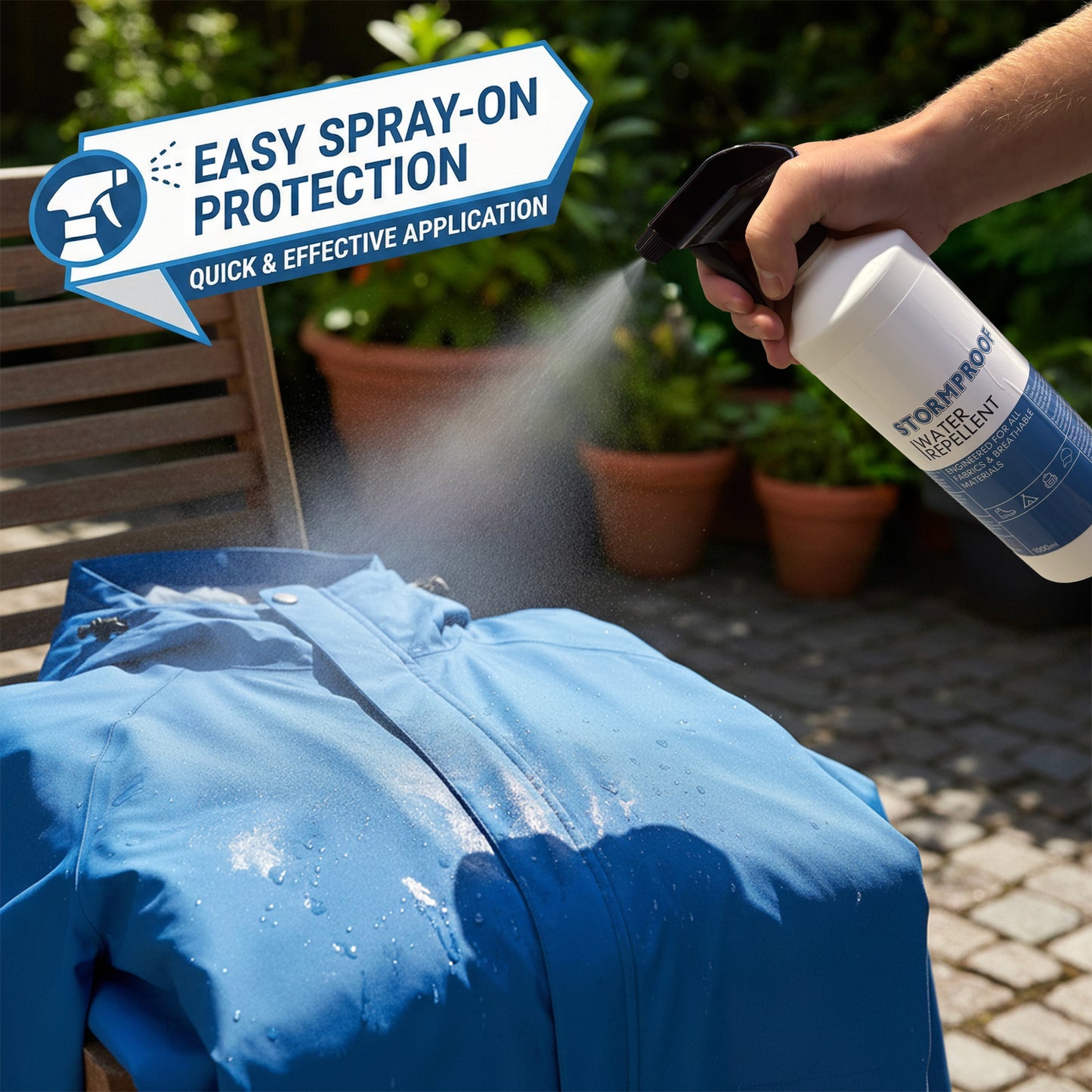 Sturmfest, dauerhaft wasserabweisend (1L)