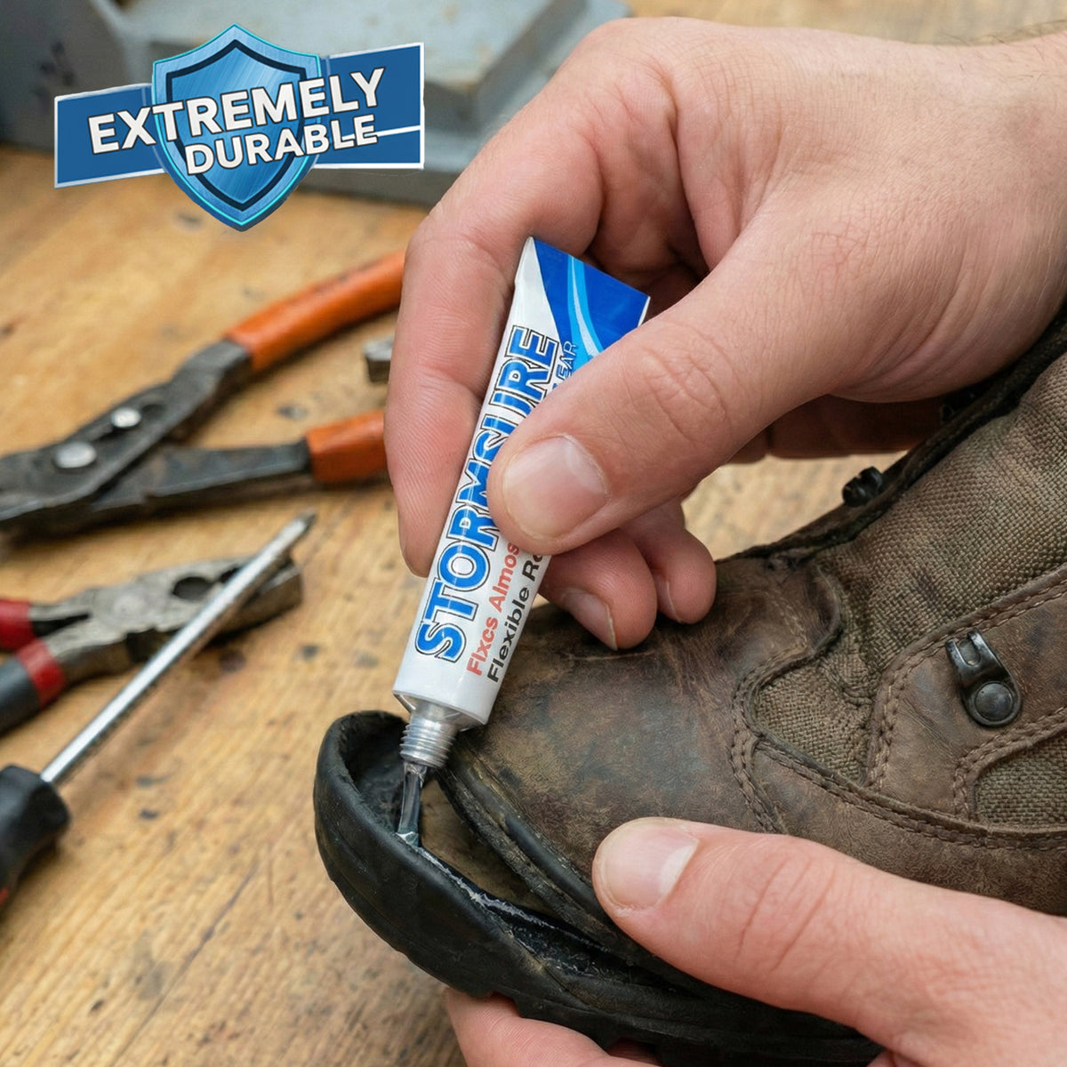 Reparaturset für Stiefel, Schuhe und Wathosen