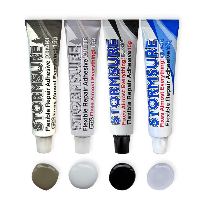 Stormsure Flexible Repair Adhesive - 15g (Colour Multipack)