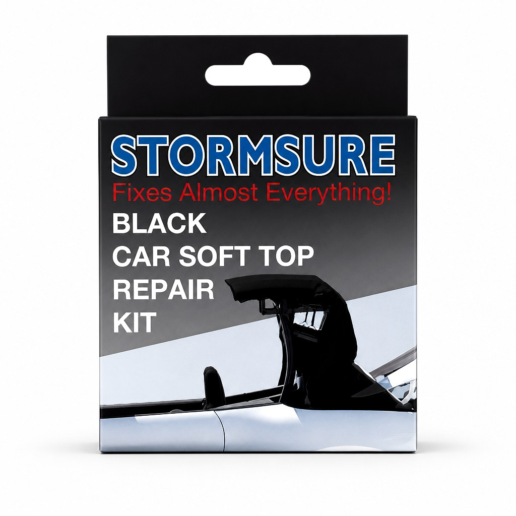 Schwarzes Softtop-Dachreparaturset