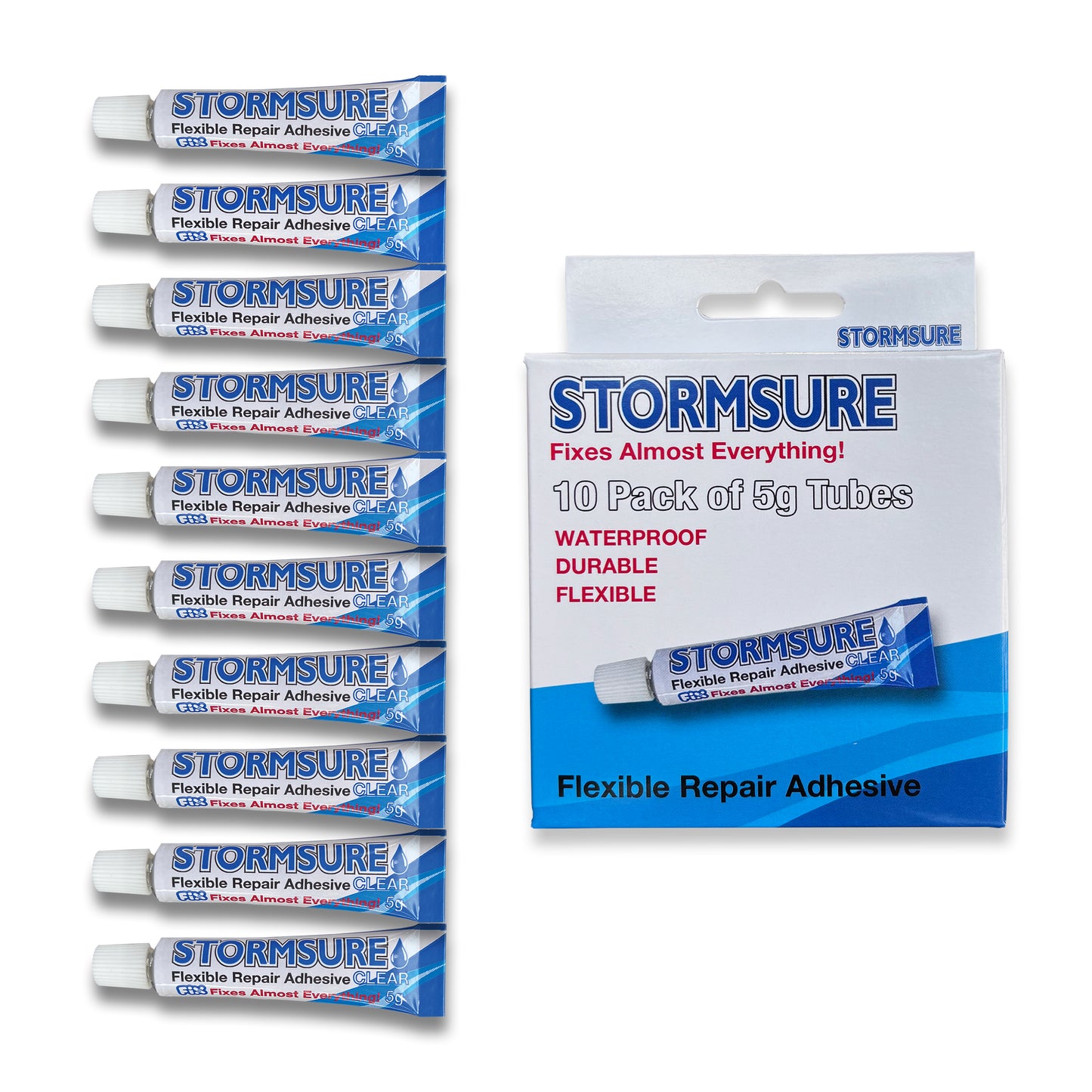 Stormsure Flexible Repair Adhesive 5g Multi-Pack (x10)