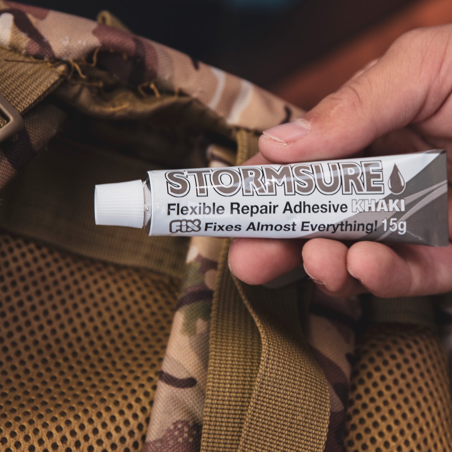 Stormsure Flexible Repair Adhesive - 15g (Khaki)