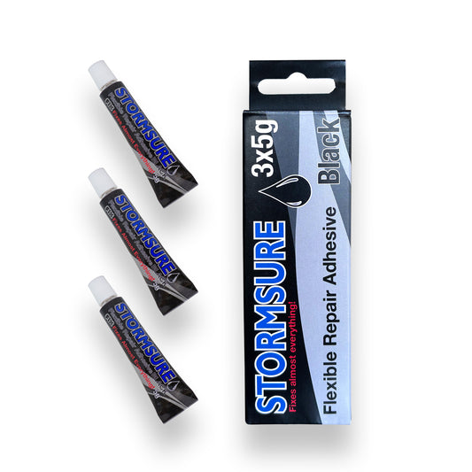 Stormsure Flexible Repair Adhesive - 3x5g (Black)