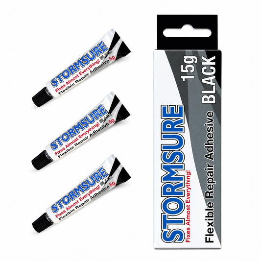 Stormsure Flexible Repair Adhesive - 3x5g (Black)