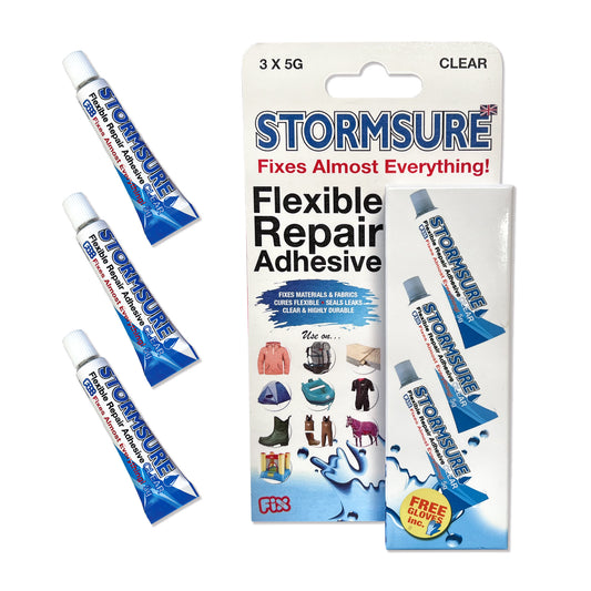 Stormsure Flexible Repair Adhesive - 3x5g (Clear)