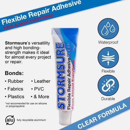 Stormsure Flexible Repair Adhesive - 3x5g (Clear)