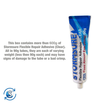 Stormsure Seconds - >600g Bundle of Dented/Underfilled Clear Stormsure Flexible Repair Adhesive (over 50% reduction)