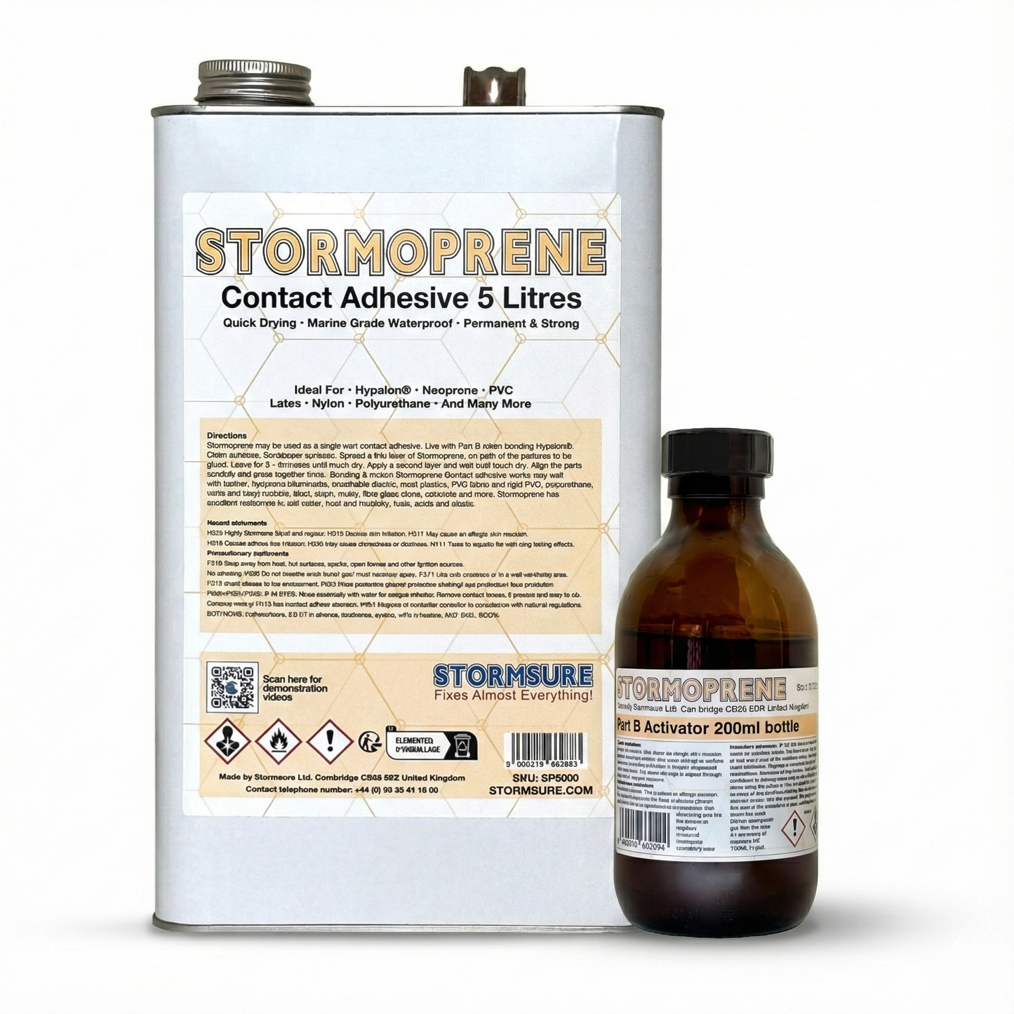 Stormoprene Marine Grade 2-Part Contact Adhesive (5L)