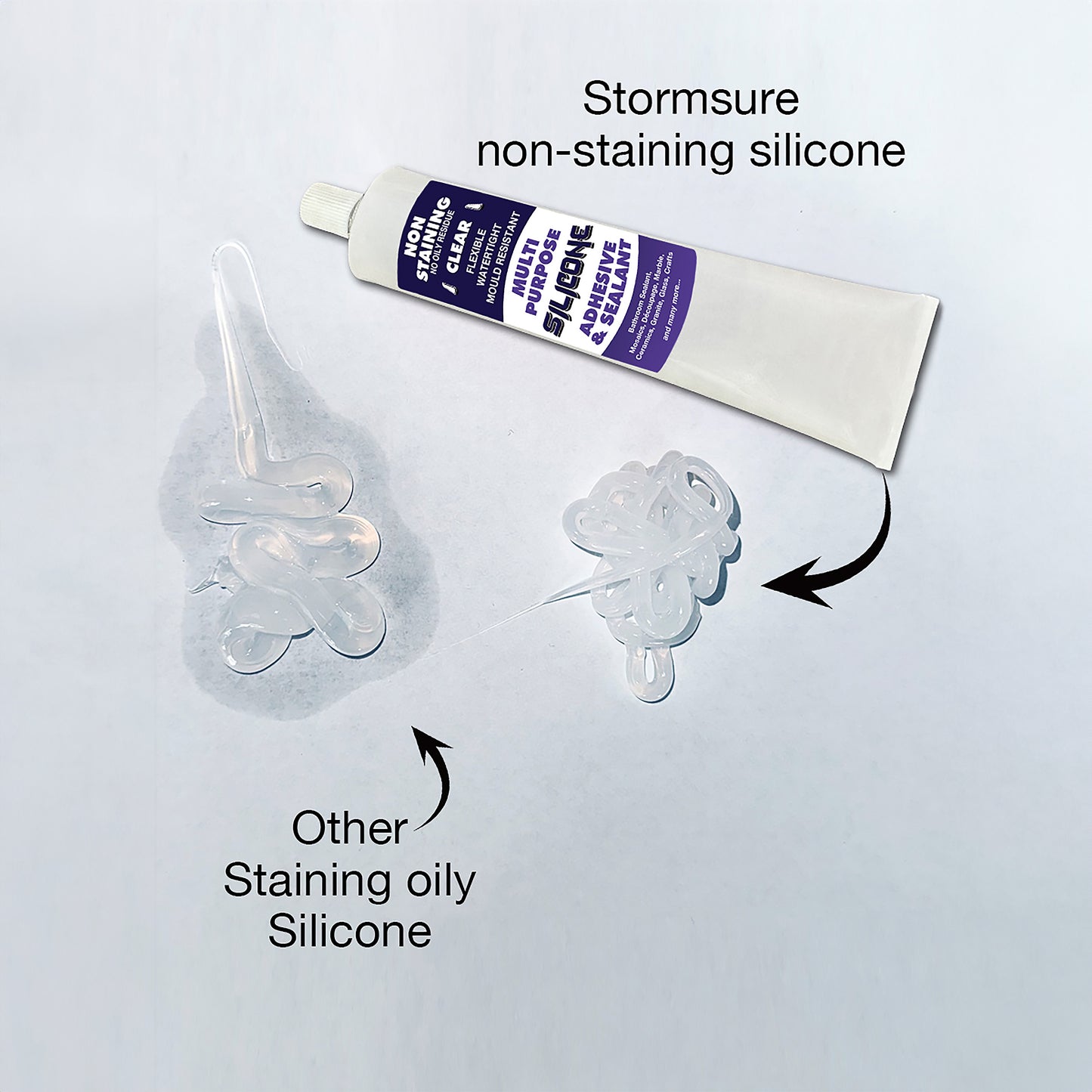 Nicht abfärbendes Silikon-Mehrzweckdichtmittel (80 ml)