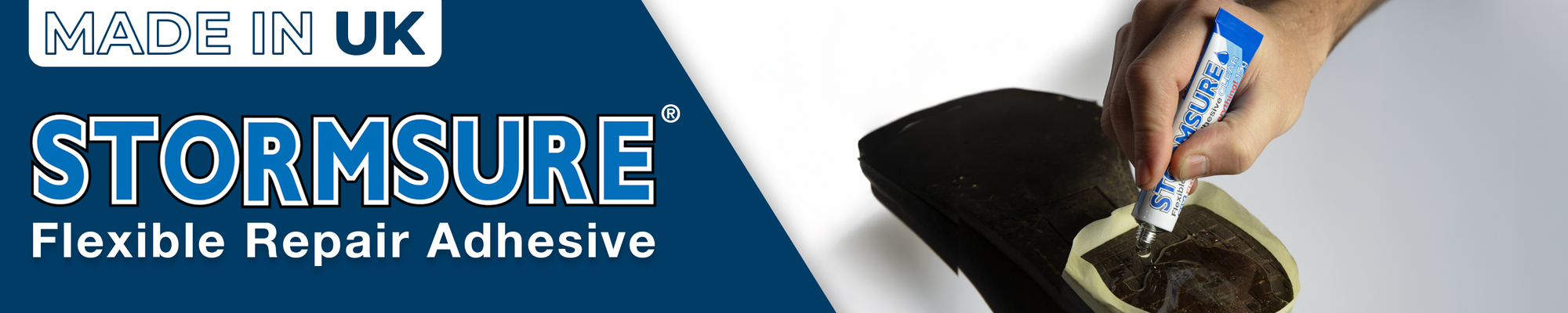 Stormsure Flexible Repair Adhesive repairing torn outdoor gear and wetsuits