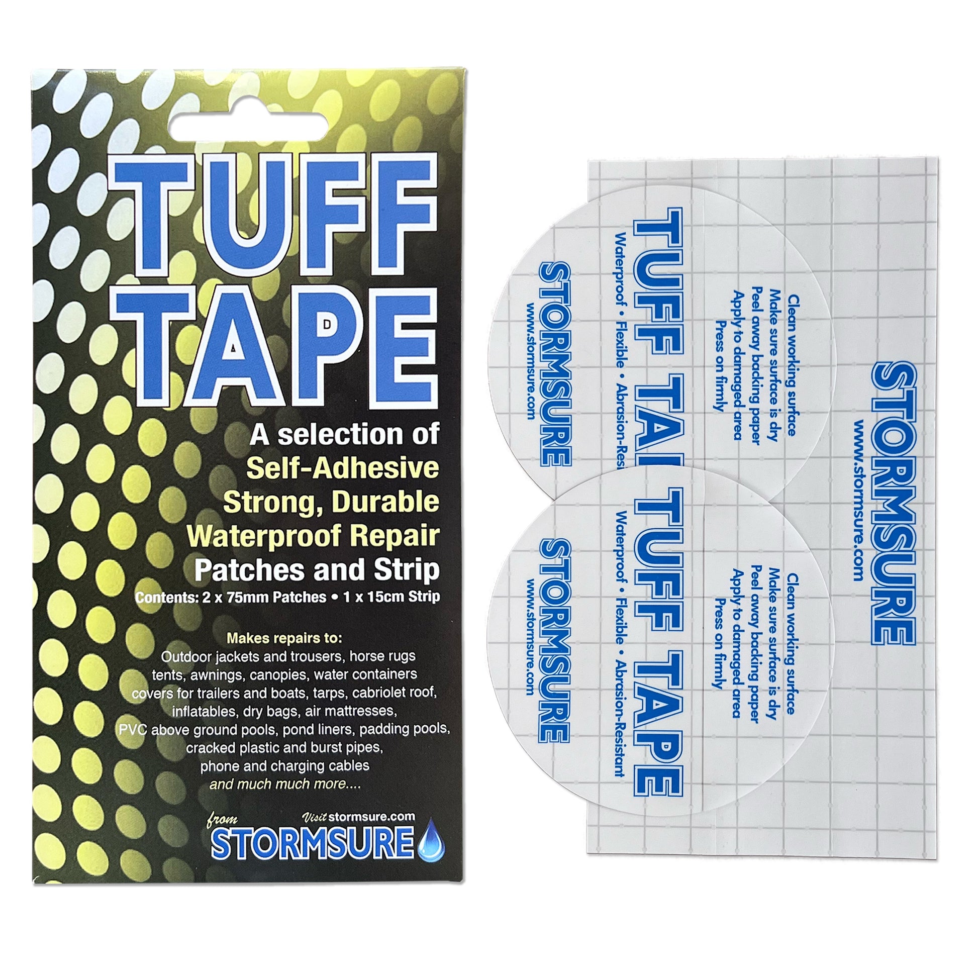 tarp flicken TUFF Tape Selbstklebende Flicken und Streifen – Stormsure