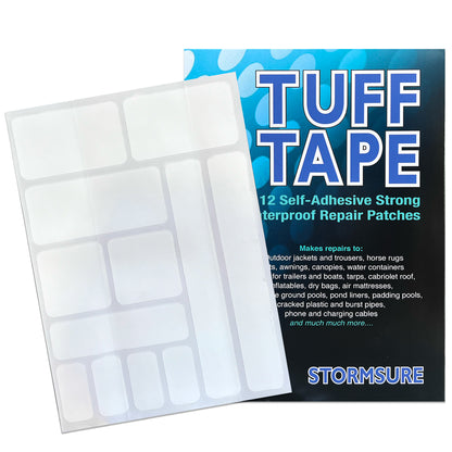 TUFF Tape Waterproof Repair Patches (Set of 12)