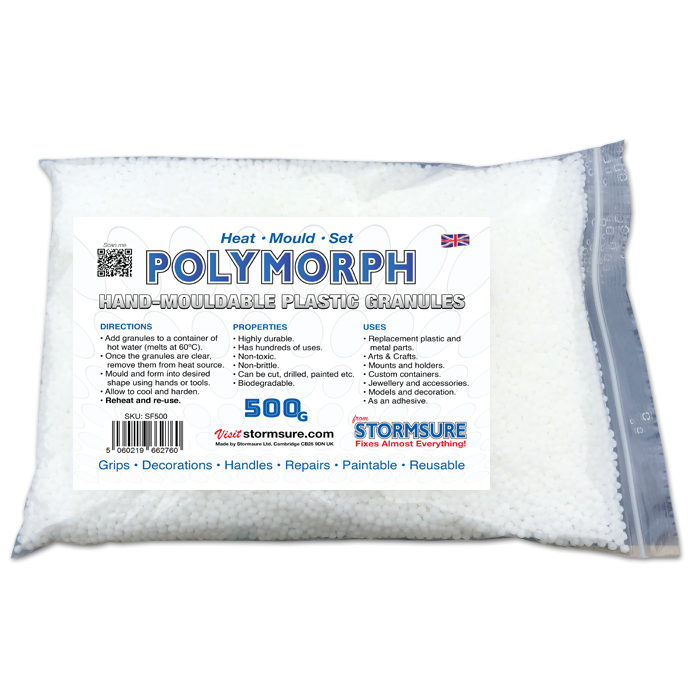 Stormsure Polymorph Hand-Mouldable Plastic Granules 500g