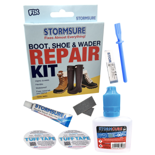 Boot and Shoe Repair - 1-Hour Repair - Boot and Shoe Repair Kit + 30ml Stormcure Accelerator - Stormsure’s 1-Hour Repair Solutions